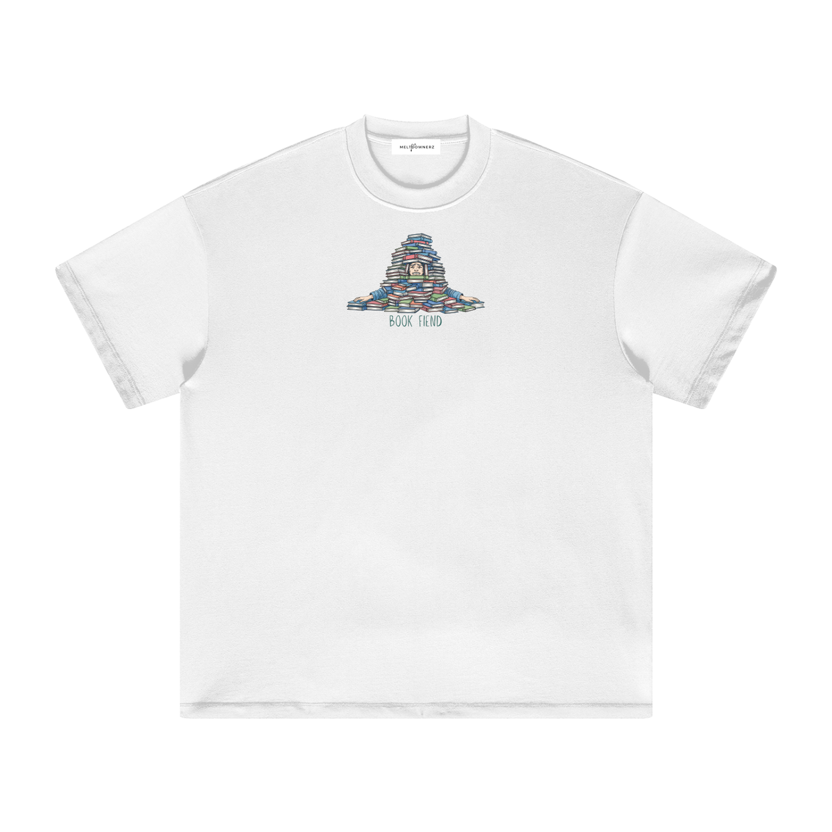 Book Fiend (Pile) Heavyweight T-Shirt