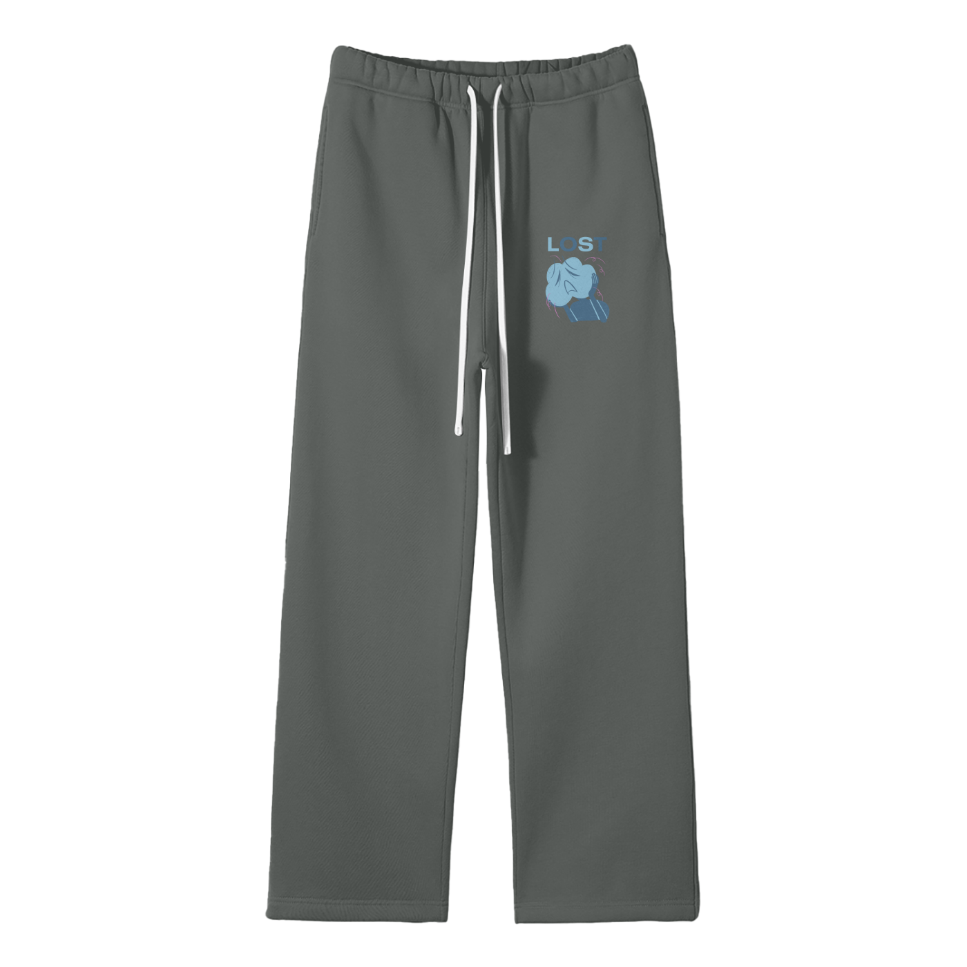 Lost Streetwear Fleece Straight Leg Pants