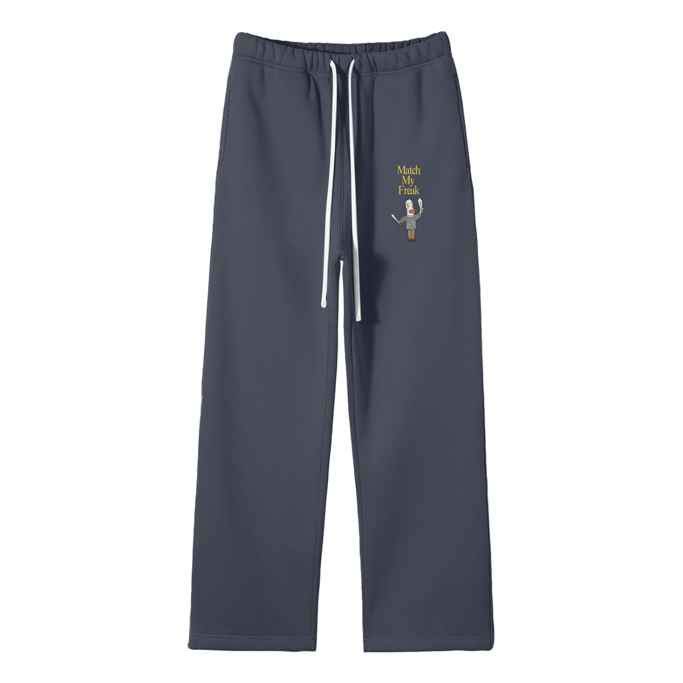 Match My Freak (Sword) Streetwear Fleece Straight Leg Pants