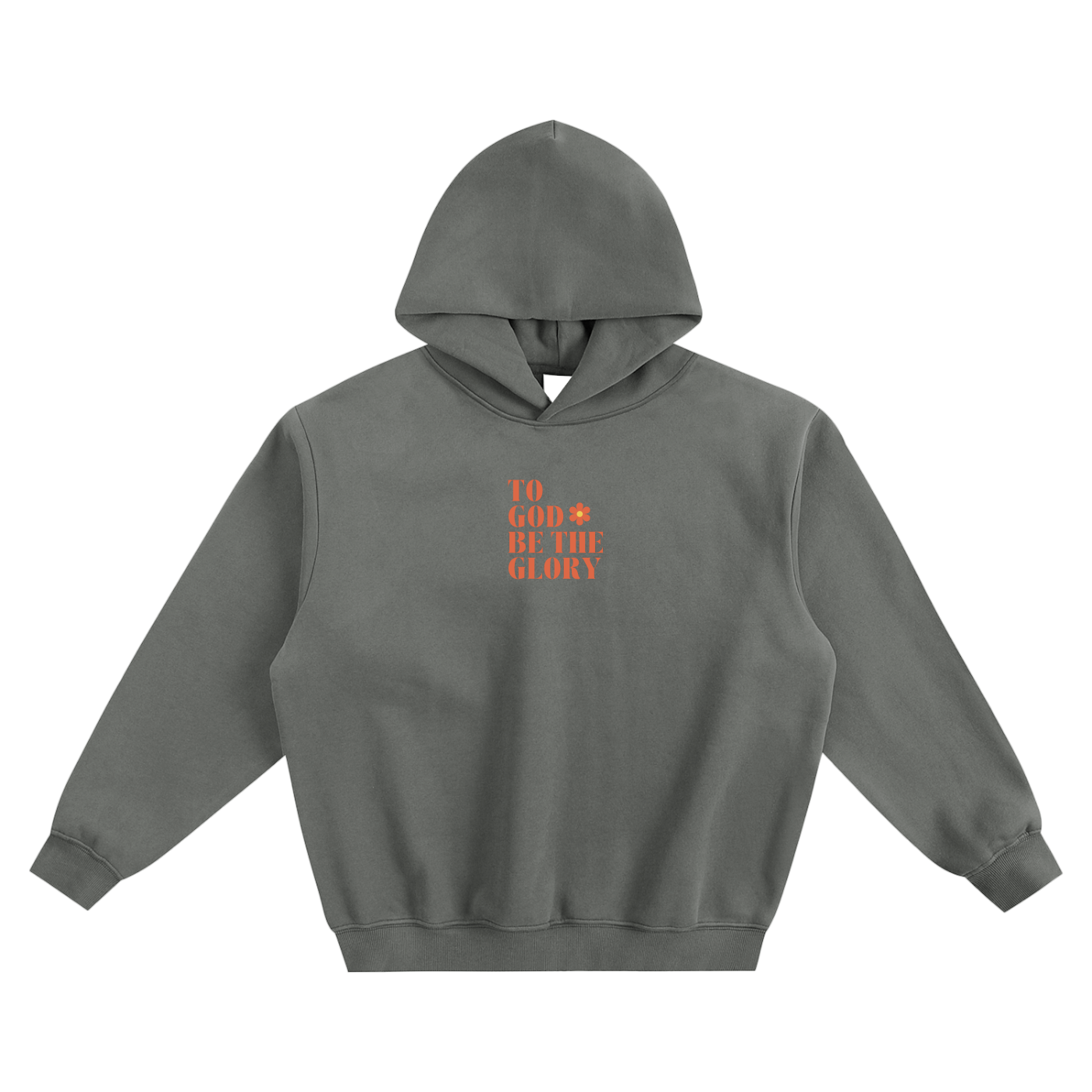 To God Be The Glory Fleeced Boxy Hoodie