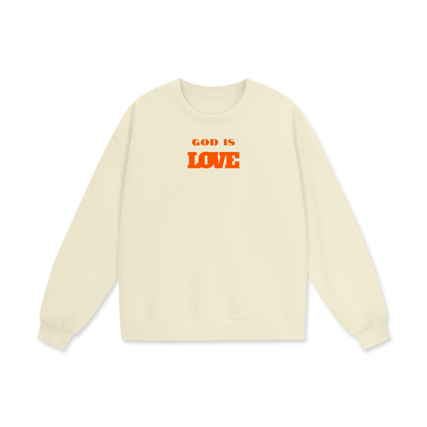God Is Love Heavyweight Drop Shoulder Oversized Fleece Sweatshirt