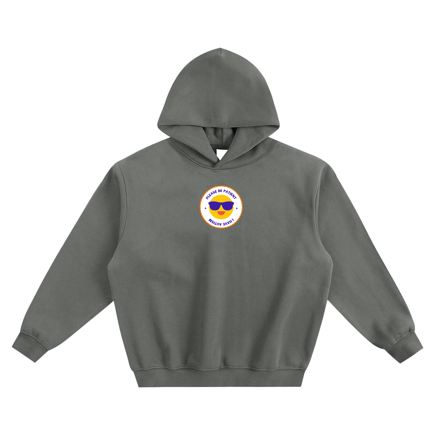 Please Be Patient I Have Autism Fleeced Boxy Hoodie