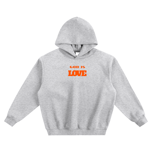 God Is Love Fleeced Boxy Hoodie