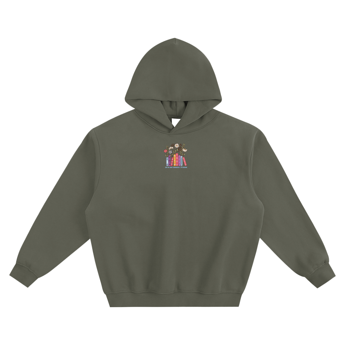 Ask Me What Romantasy I'm Reading (Plants) Fleeced Boxy Hoodie