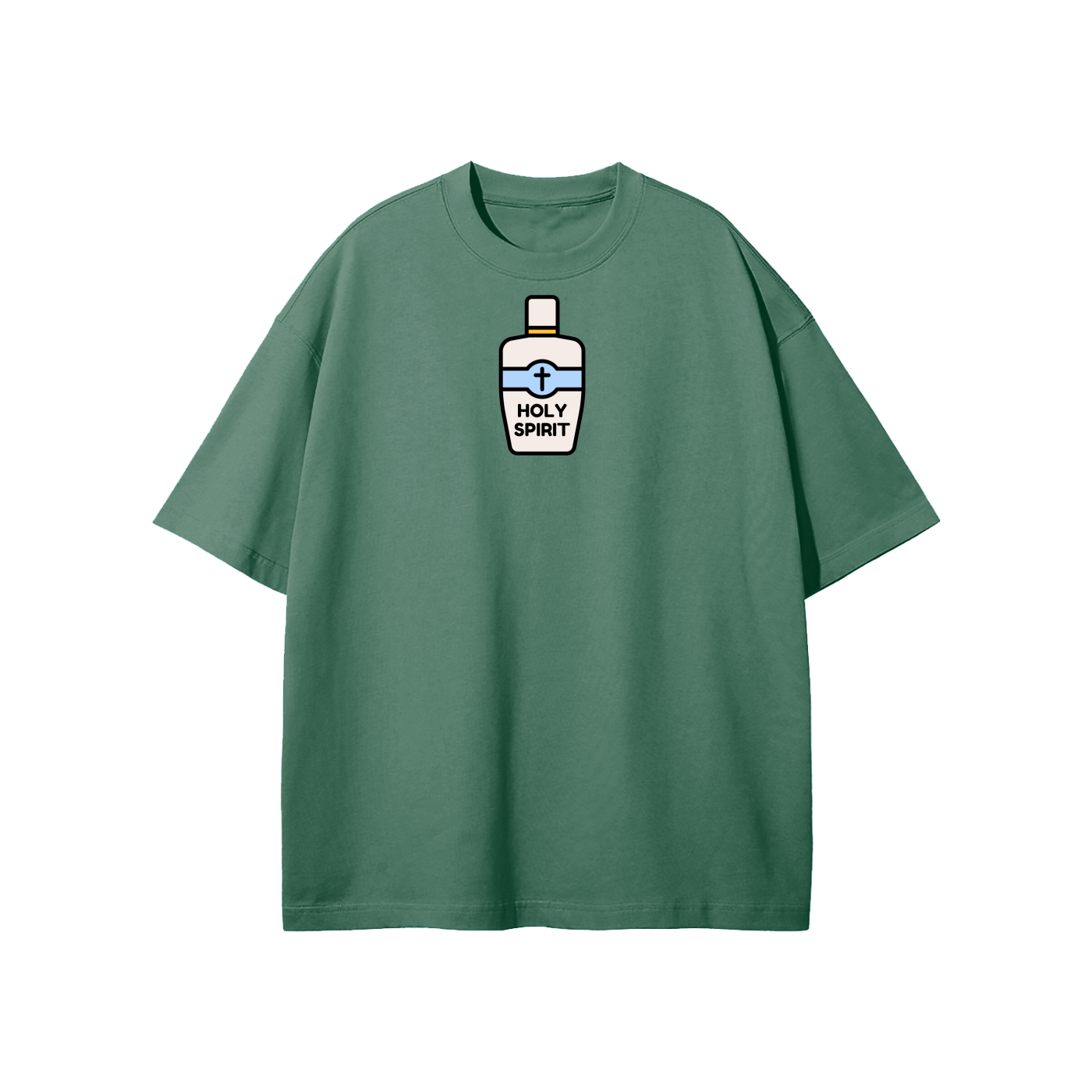 Holy Spirit (Bottle) Streetwear Heavyweight Loose Fit T-Shirt