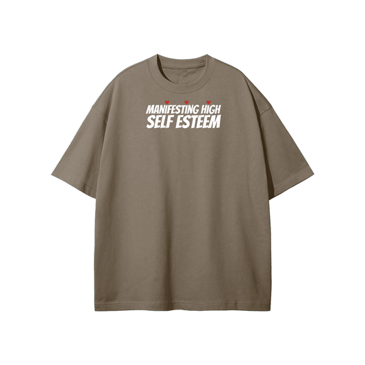 Manifesting High Self Esteem Streetwear Heavyweight Loose Fit T-Shirt
