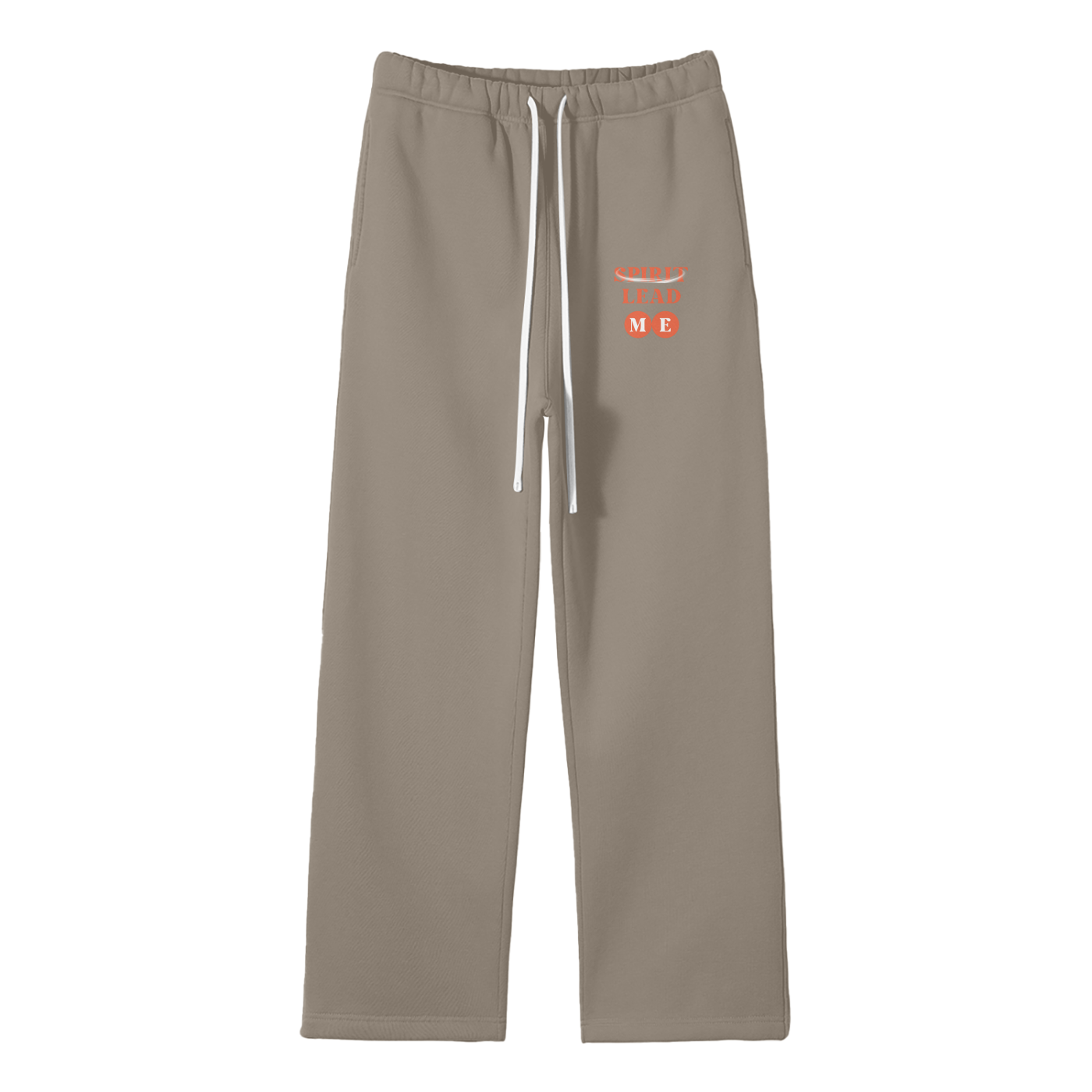 Spirit Lead Me Streetwear Fleece Straight Leg Pants