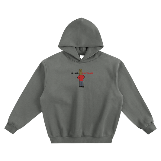 No Hair Don't Care Fleeced Boxy Hoodie