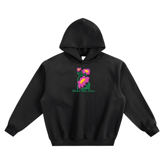 Bloom With Grace Fleeced Boxy Hoodie