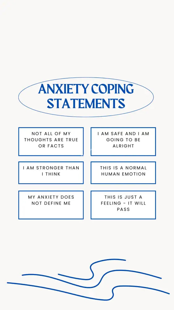 Anxiety Coping Statements Wallpaper Wallpaper Screen Lock