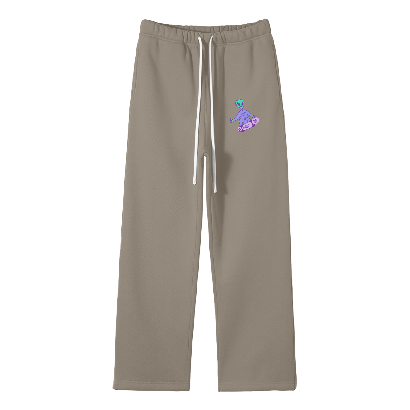 Lord Of The Rizz Streetwear Fleece Straight Leg Pants