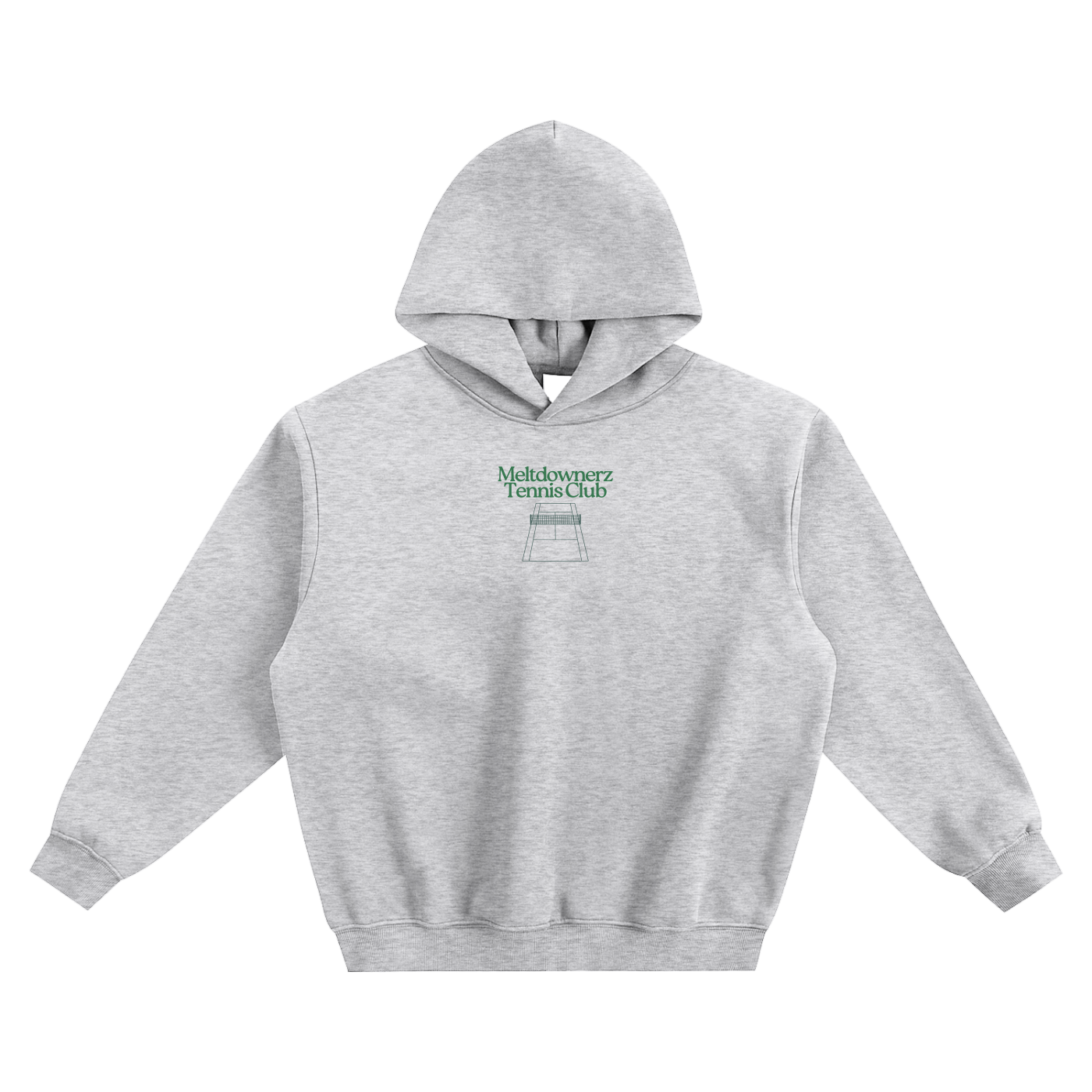 Meltdownerz Tennis Club Fleeced Boxy Hoodie