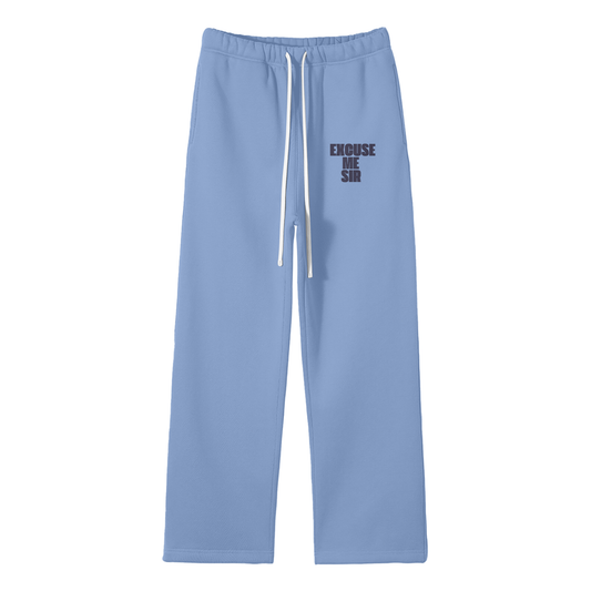 Excuse Me Sir Streetwear Fleece Straight Leg Pants