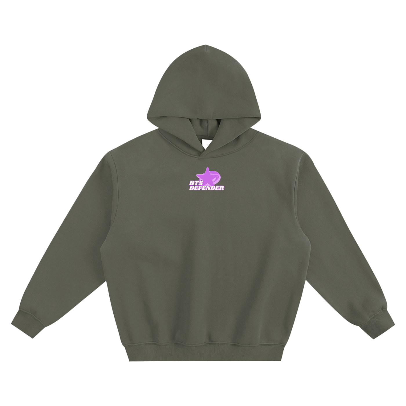 BTS Defender Fleeced Boxy Hoodie