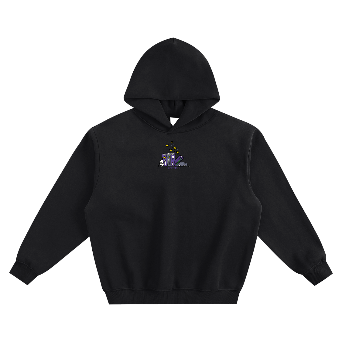 Arc Reviewer (Skull) Fleeced Boxy Hoodie