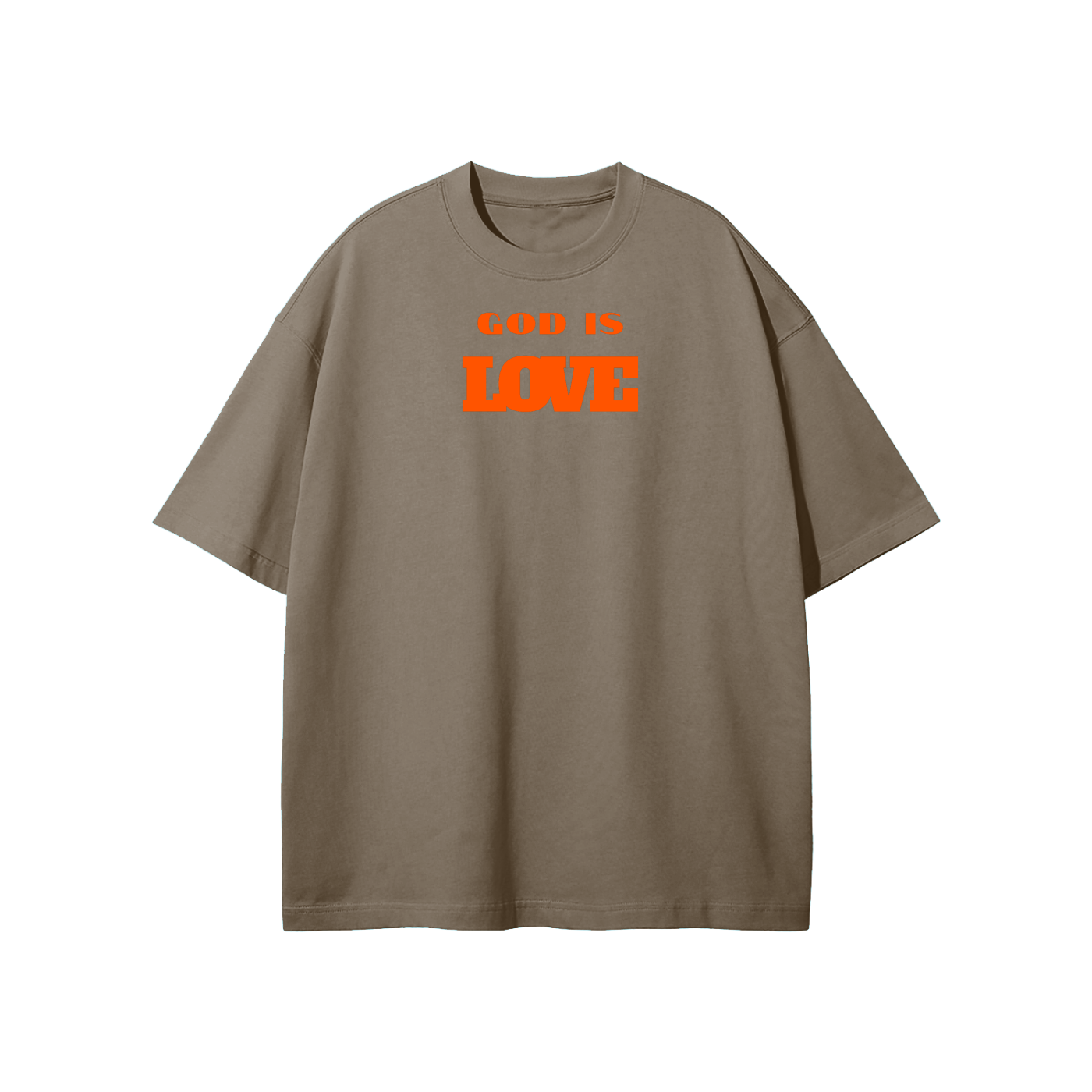 God Is Love Streetwear Heavyweight Loose Fit T-Shirt