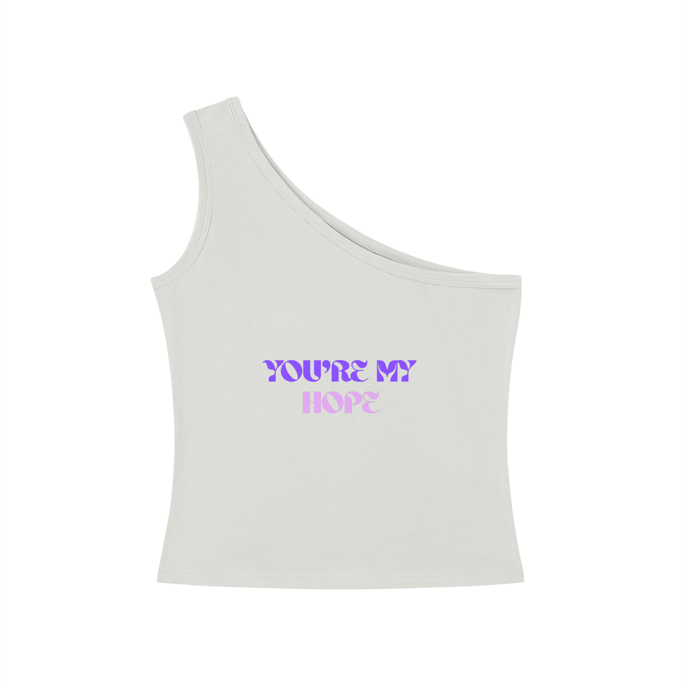 You're My Hope One-Shoulder Crop T-Shirt
