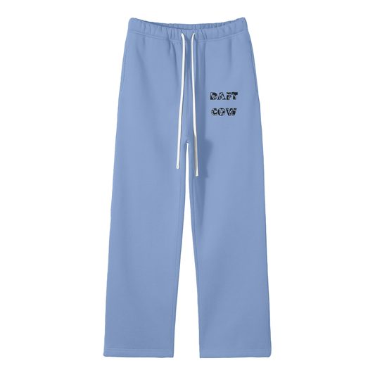 Daft Cow Streetwear Fleece Straight Leg Pants