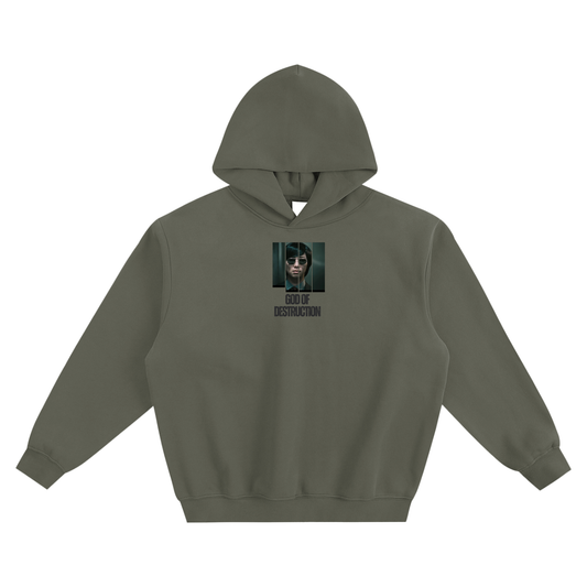 God Of Destruction (Namjoon) Fleeced Boxy Hoodie