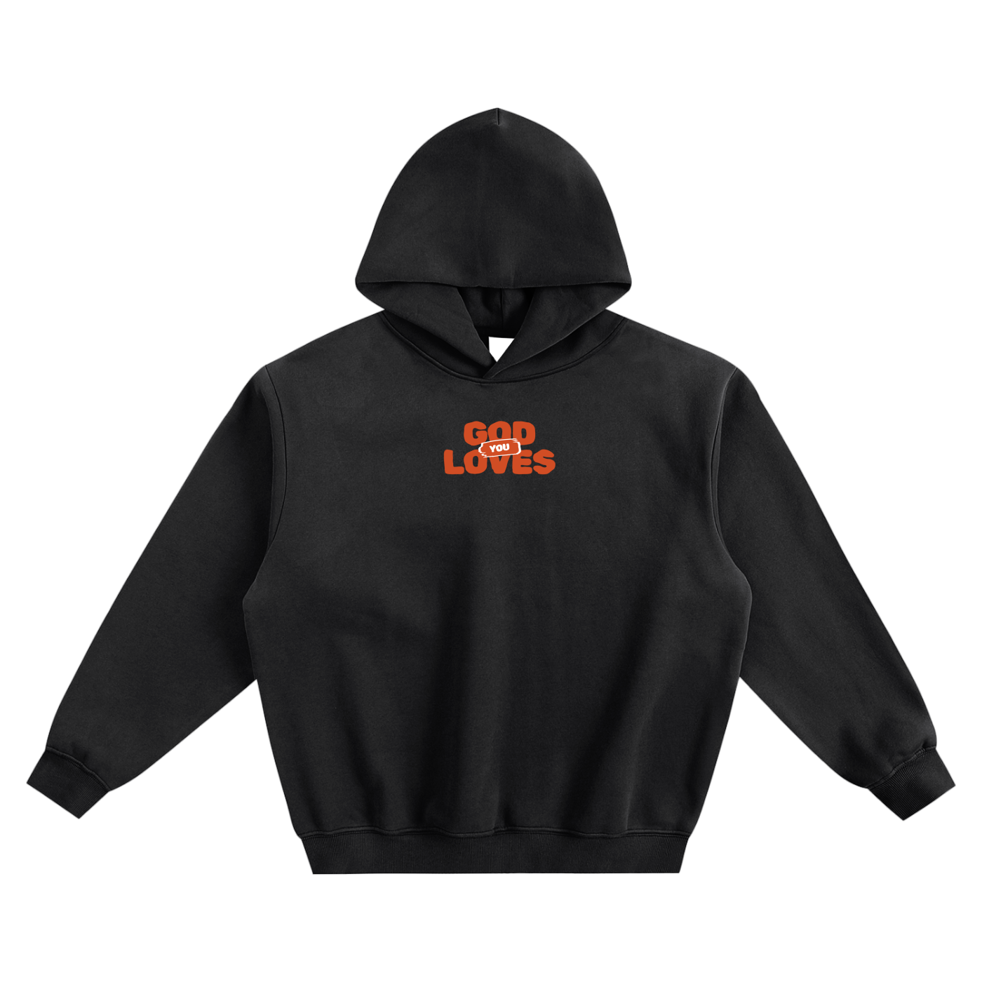 God Loves You Fleeced Boxy Hoodie