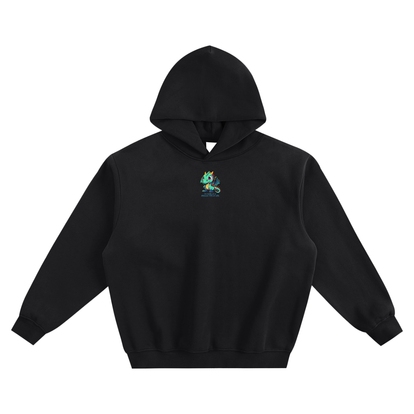I'm More Of A Dragon Type Of Girl (1) Fleeced Boxy Hoodie