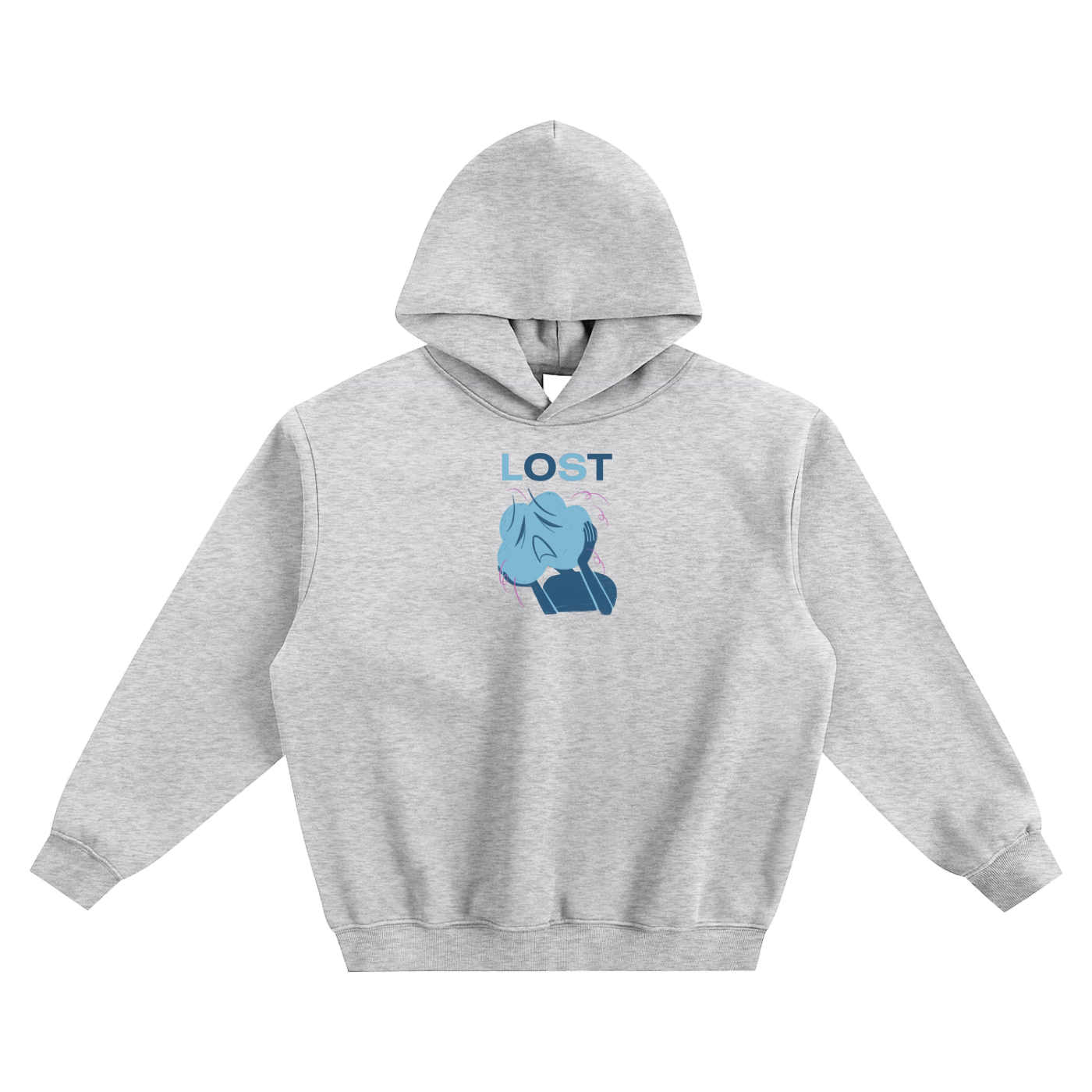 Lost Fleeced Boxy Hoodie