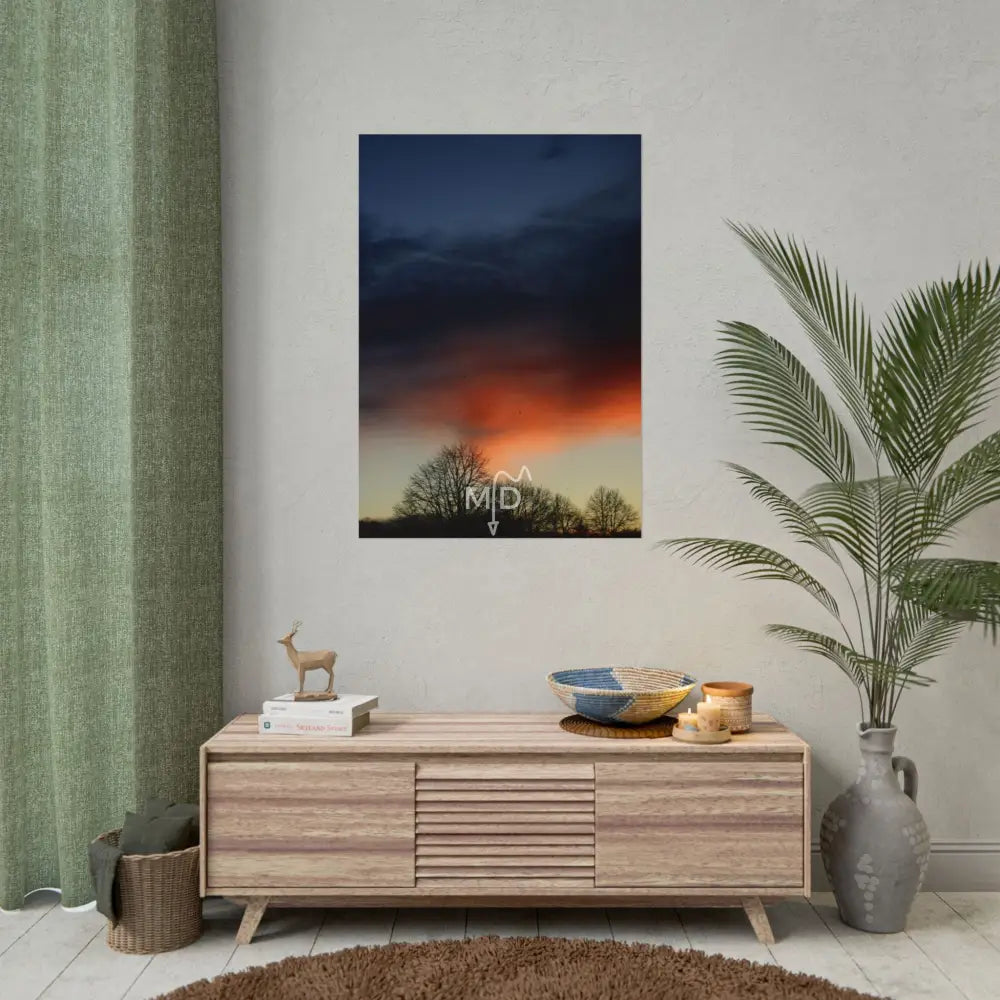 Blue Rage Poster 28’’ x 40’’ (Vertical) / Matte Poster