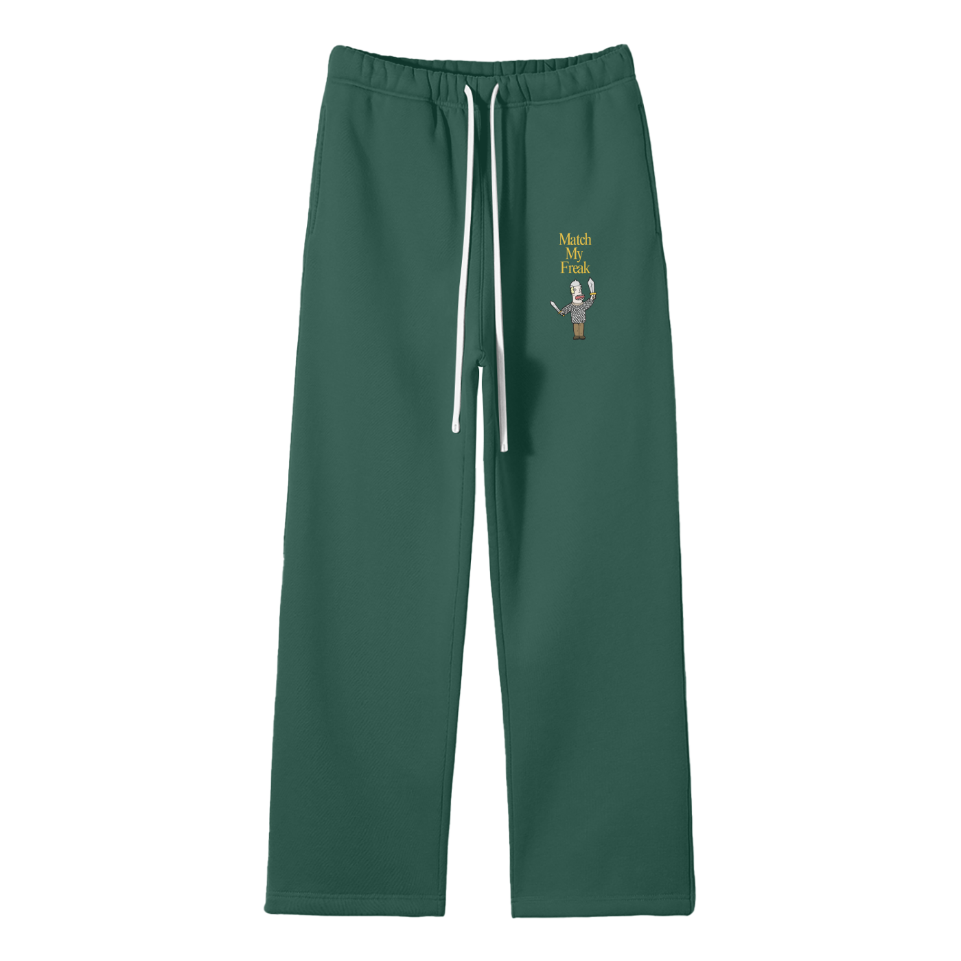 Match My Freak (Sword) Streetwear Fleece Straight Leg Pants