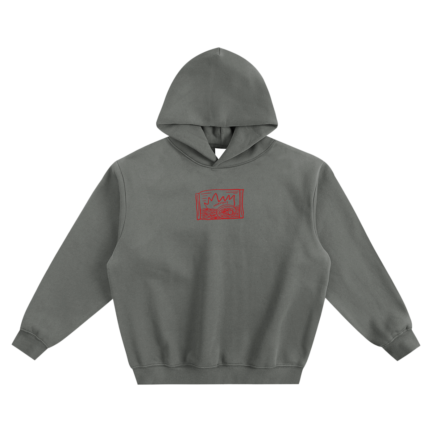 Neurospicy (Ramen) Fleeced Boxy Hoodie
