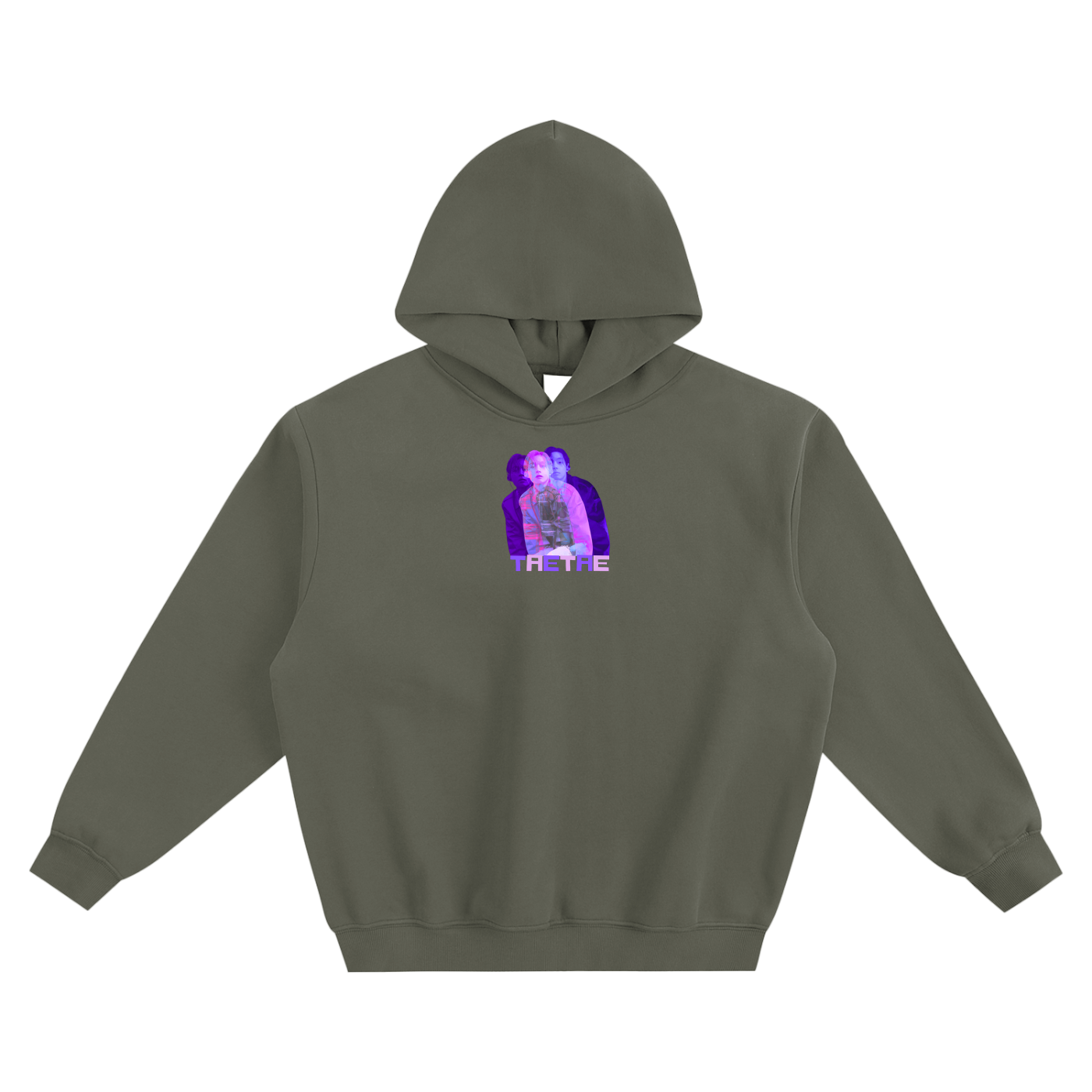 TaeTae (V Purple) Fleeced Boxy Hoodie