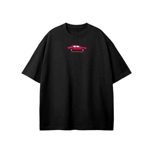Meltdownerz Red Car Streetwear Heavyweight Loose Fit T-Shirt
