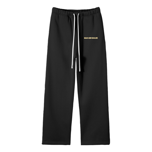 Bald & Boujee Streetwear Fleece Straight Leg Pants