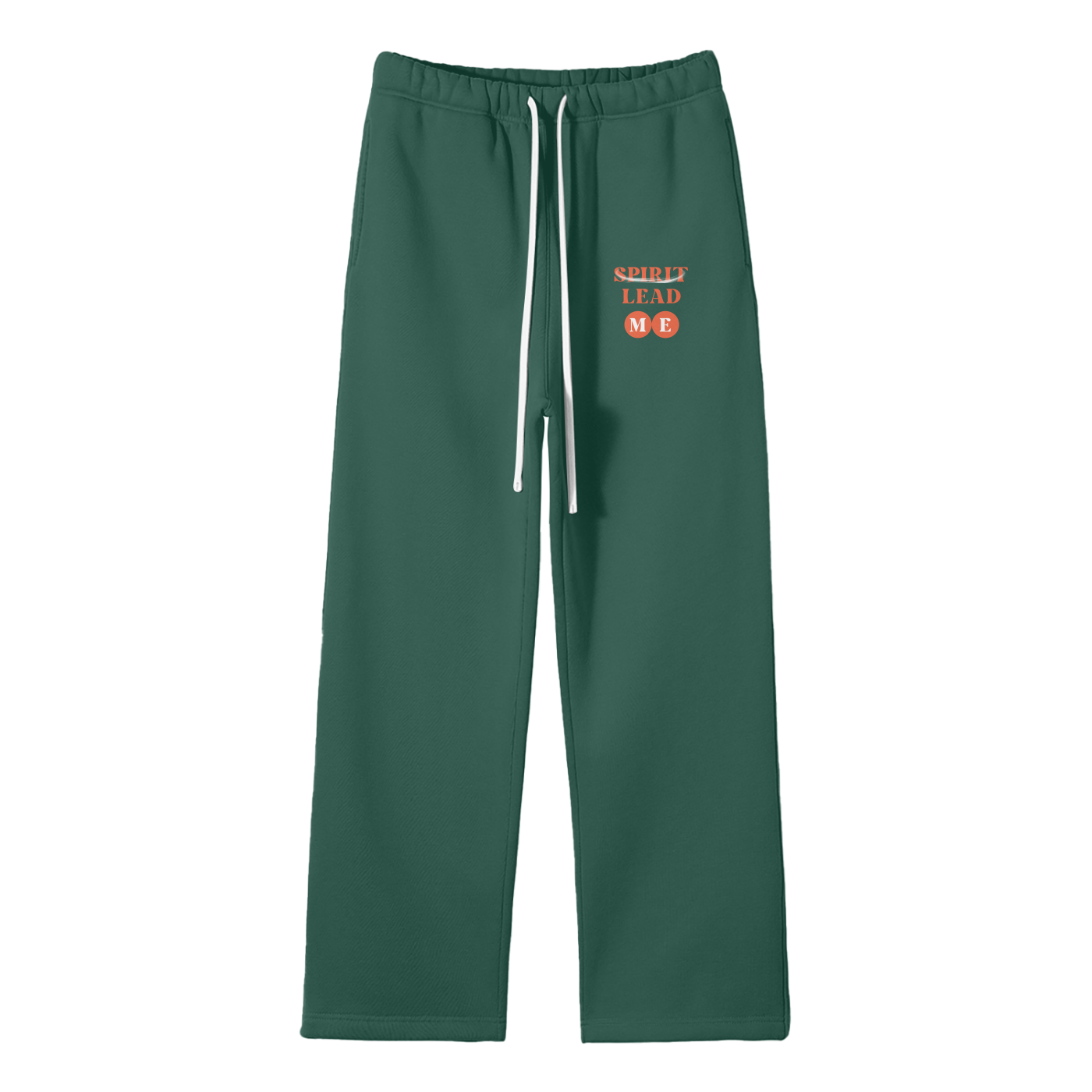Spirit Lead Me Streetwear Fleece Straight Leg Pants