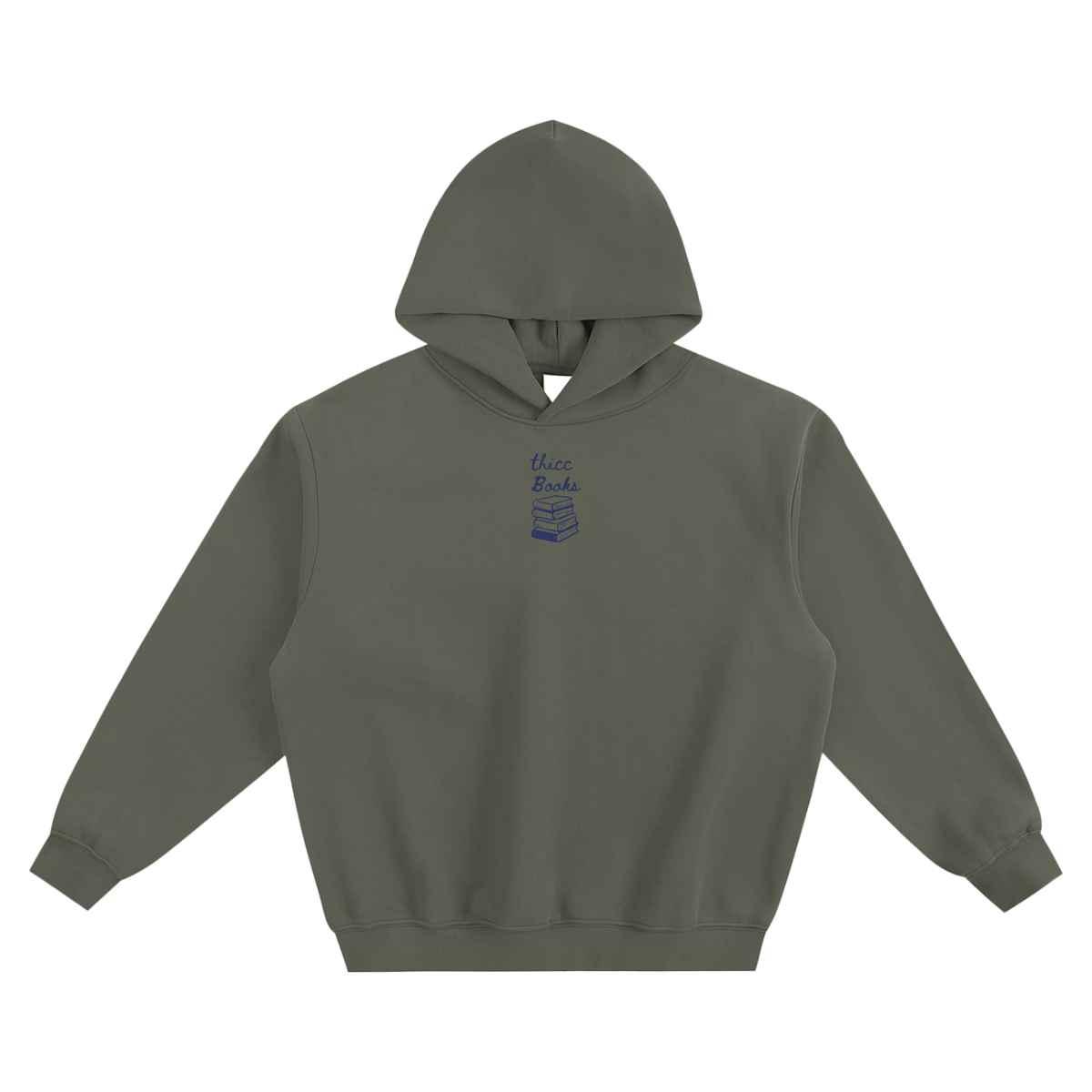 Thicc Books (Stack) Fleeced Boxy Hoodie