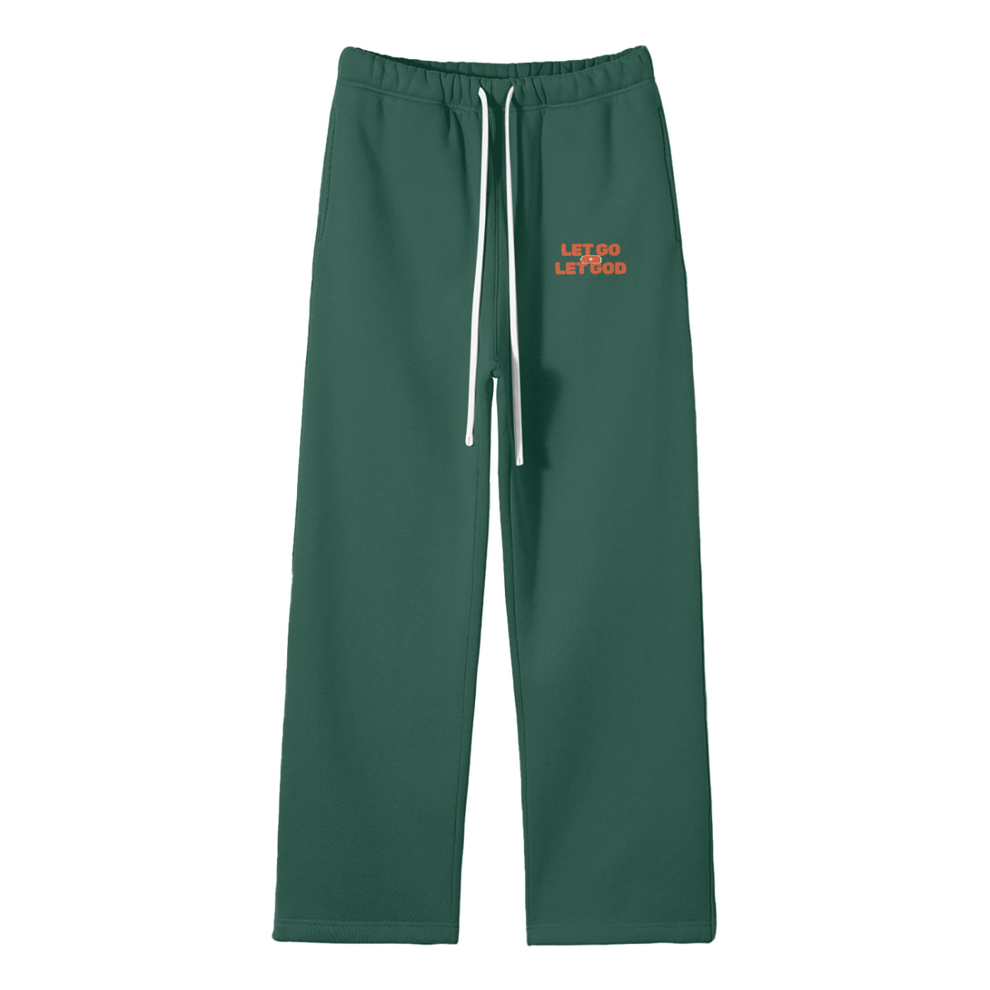Let Go & Let God Streetwear Fleece Straight Leg Pants