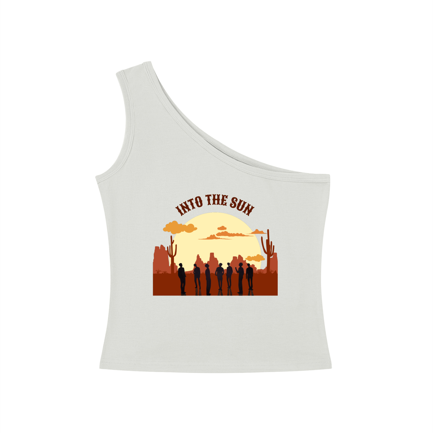 Into The Sun BTS (Horizon) One-Shoulder Crop T-Shirt