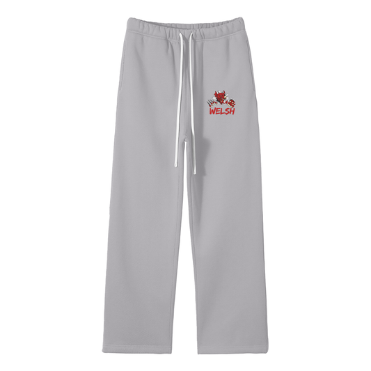 Welsh Streetwear Fleece Straight Leg Pants
