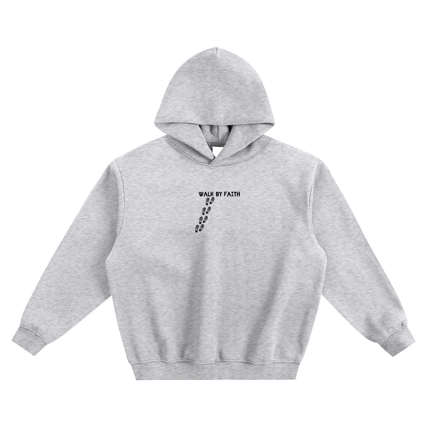 Walk By Faith Fleeced Boxy Hoodie