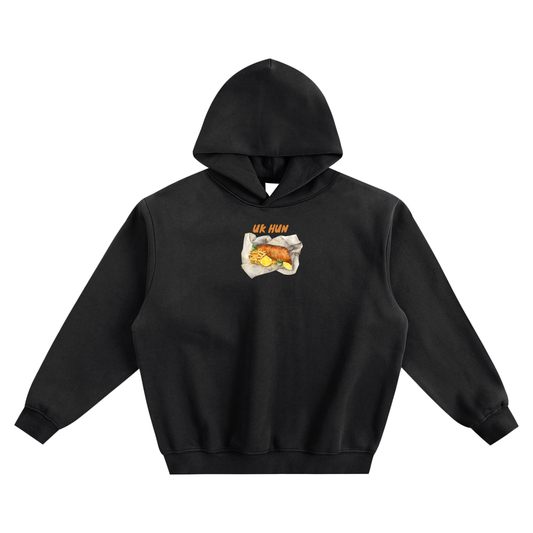 UK Hun (Chippy) Fleeced Boxy Hoodie