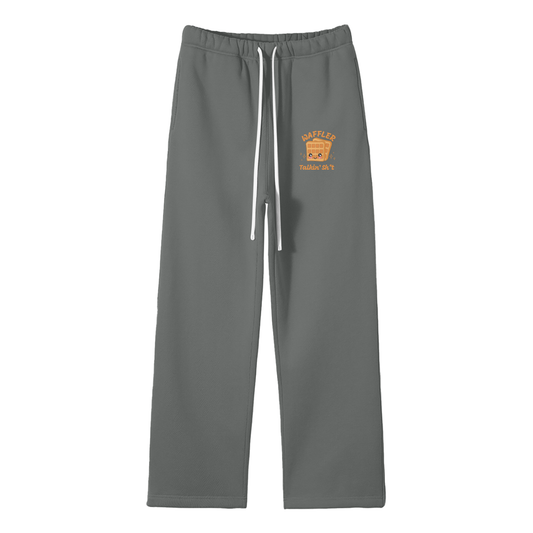 Waffler Streetwear Fleece Straight Leg Pants