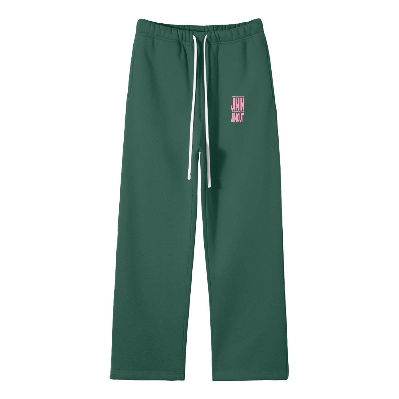 Once You Jimin You Can't Jimout Streetwear Fleece Straight Leg Pants