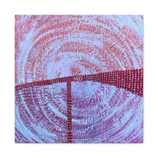 Dot Work Orange Matte Canvas 20″ x 20″ / 1.25’’ Canvas