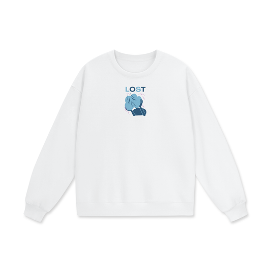 Lost Heavyweight Drop Shoulder Oversized Fleece Sweatshirt