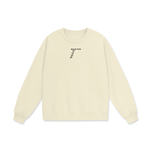 Walk By Faith Heavyweight Drop Shoulder Oversized Fleece Sweatshirt
