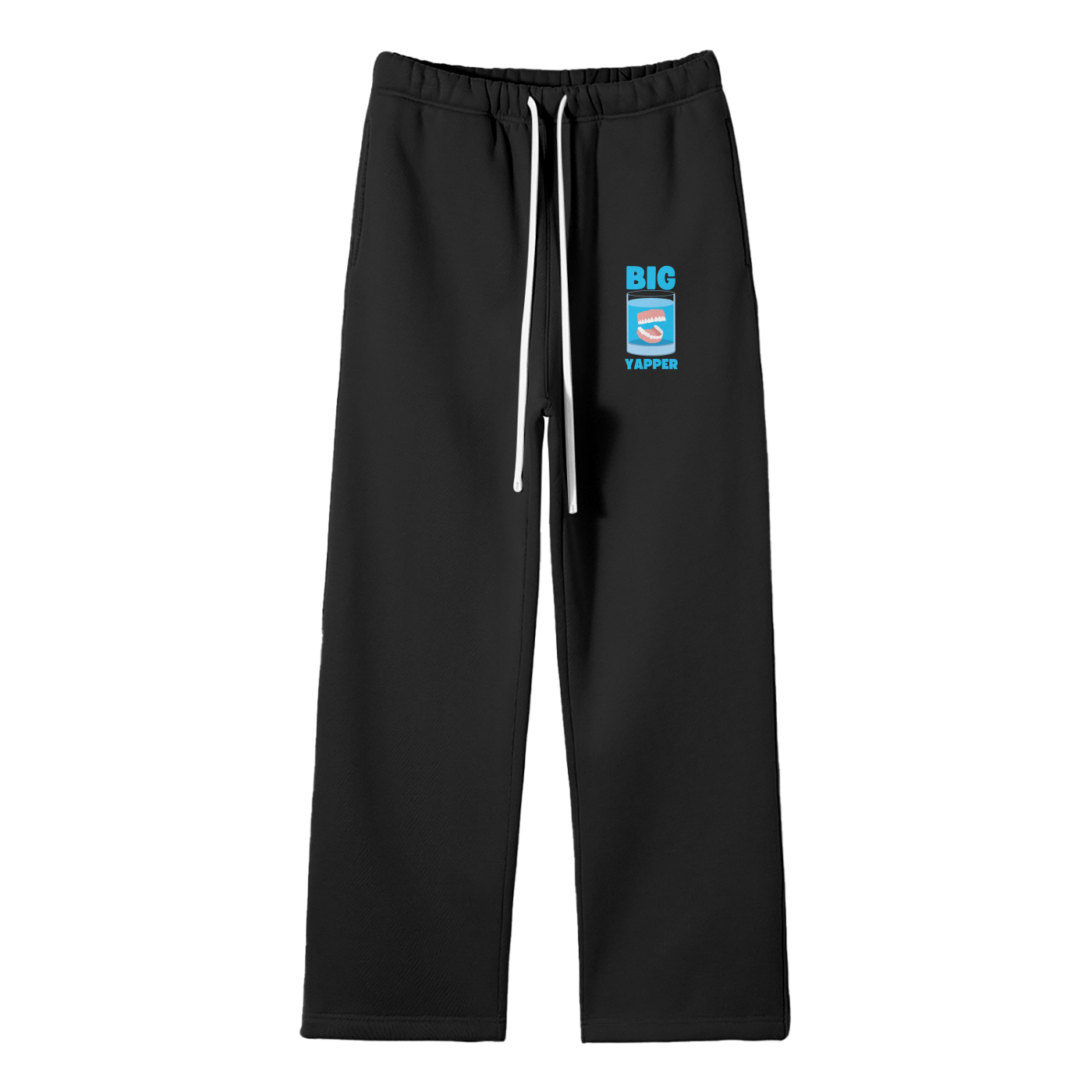 Big Yapper Streetwear Fleece Straight Leg Pants