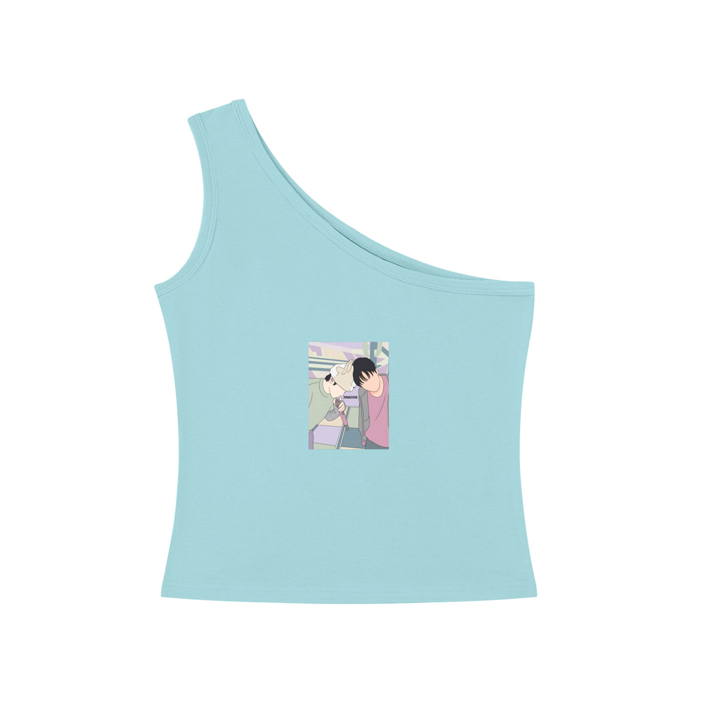 Jinkook (Jin & Jungkook) One-Shoulder Crop T Shirt