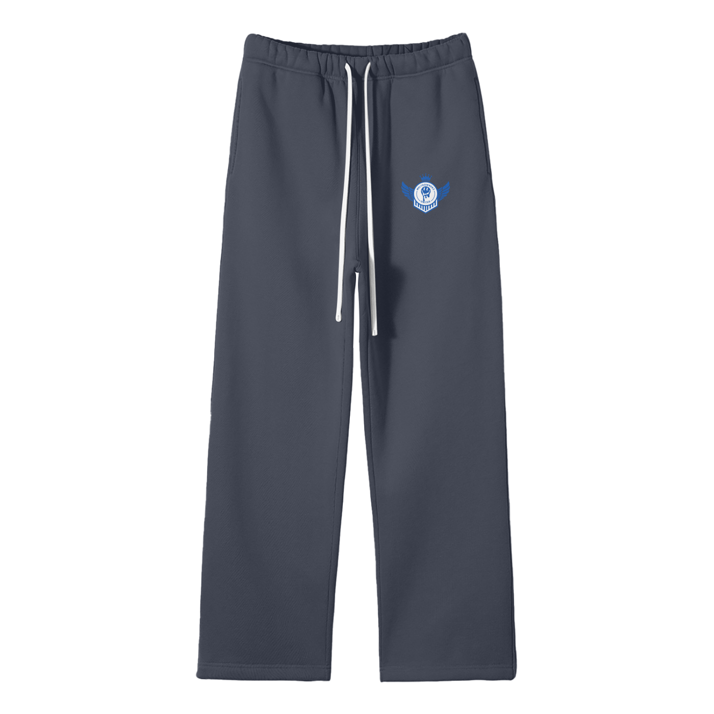 Meltdownerz United (Blue) Streetwear Fleece Straight Leg Pants