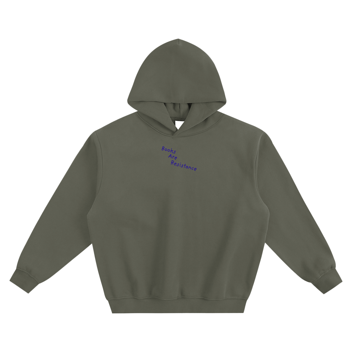Books Are Resistance Fleeced Boxy Hoodie