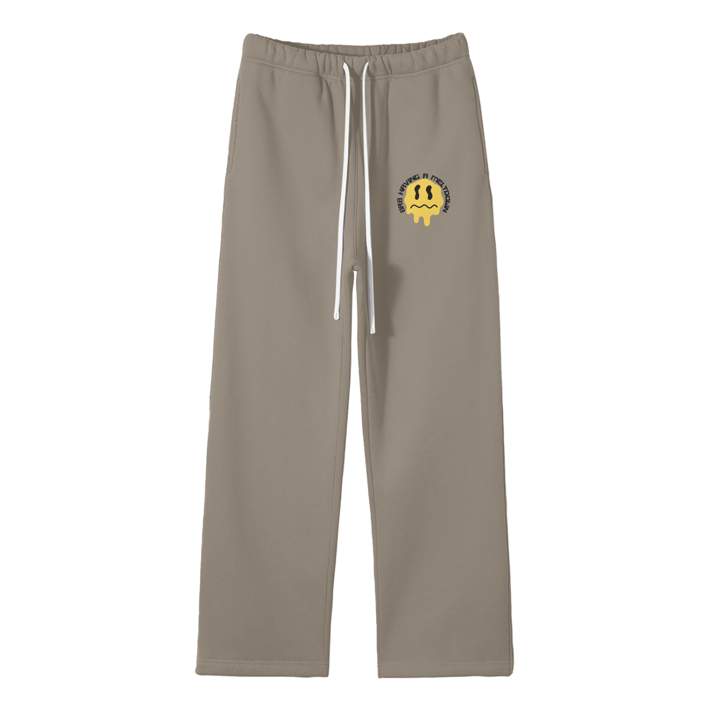 BRB Having A Meltdown Streetwear Fleece Straight Leg Pants