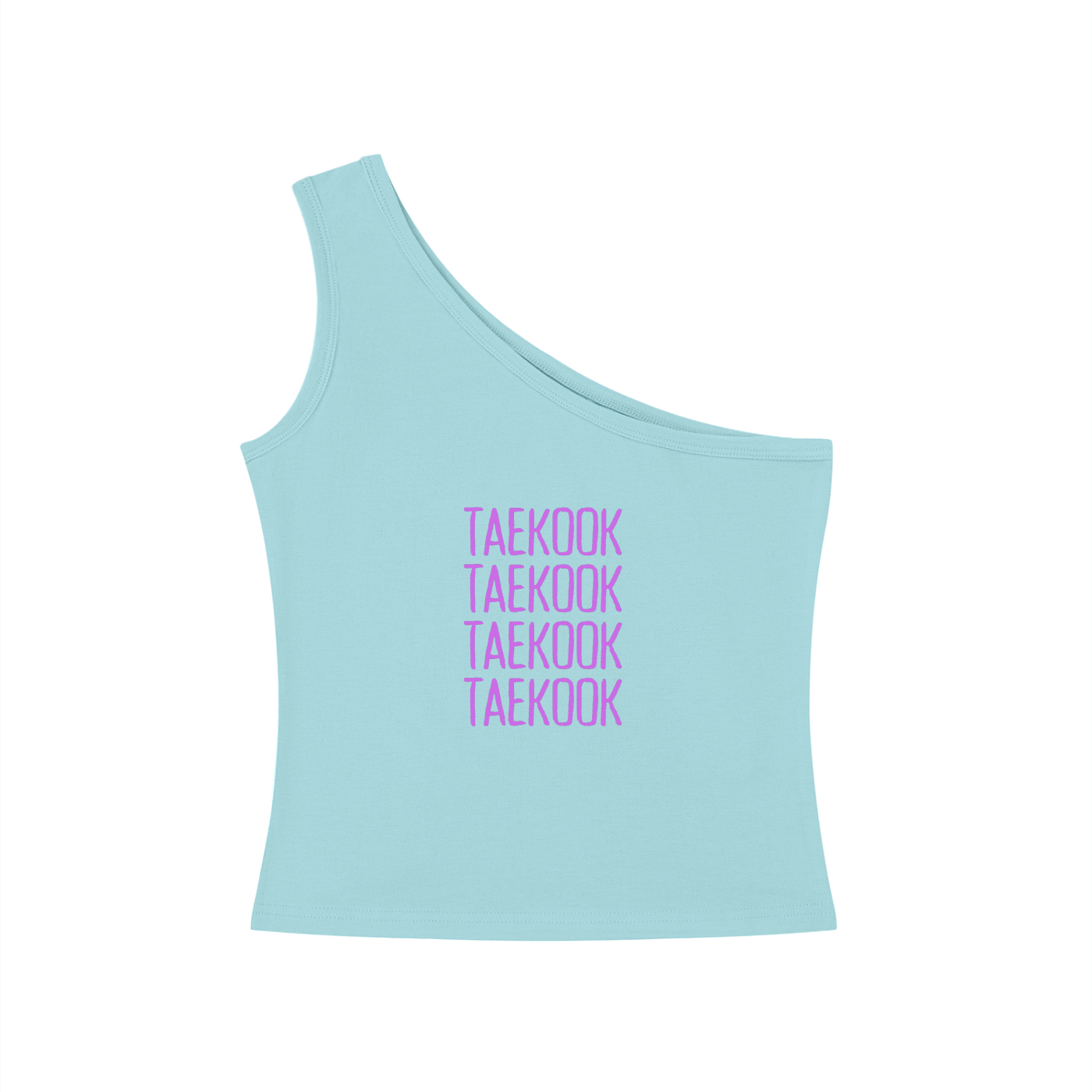 Taekook (Taehyung & Jungkook x 4) One-Shoulder Crop T Shirt